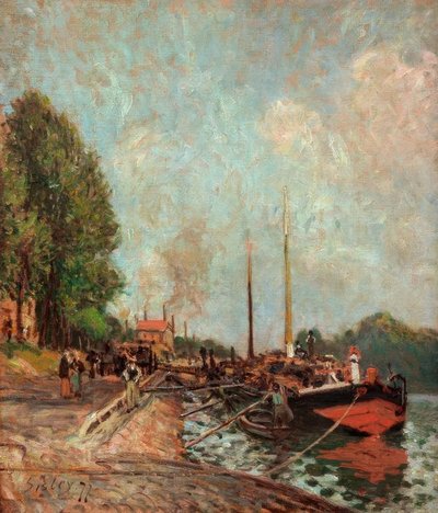 Barke Billancourtissa tekijältä Alfred Sisley