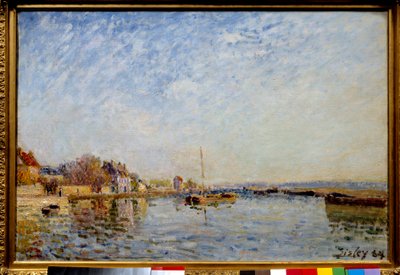 Alfred Sisleyn Canal du Loingin maalaus tekijältä Alfred Sisley