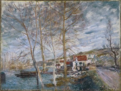 Tulva Moretissa Tulva Moretissa, 1879 tekijältä Alfred Sisley
