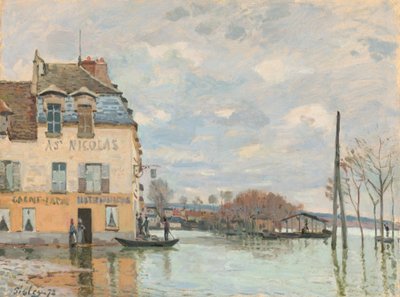Tulva Port-Marlyssa tekijältä Alfred Sisley