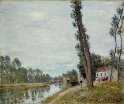 Flußlandschaft tekijältä Alfred Sisley