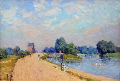 Hampton Court Road tekijältä Alfred Sisley