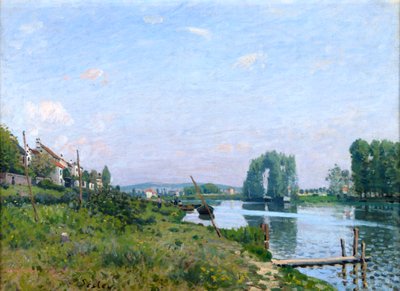 Saint-Denis-saari, 1872 tekijältä Alfred Sisley