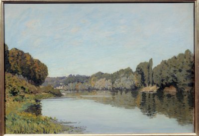 La seine a Bougival. Alfred Sisleyn (1839 - 1899) maalaus tekijältä Alfred Sisley