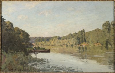 Maisema Bougivalista, 1873 tekijältä Alfred Sisley