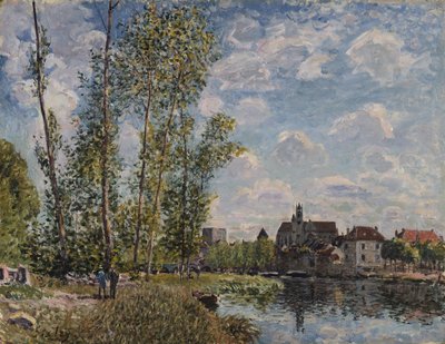 Moret, Näkymä Loingista, Iltapäivä toukokuussa tekijältä Alfred Sisley