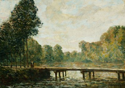 Pieni silta Orvannen yli, 1890 tekijältä Alfred Sisley