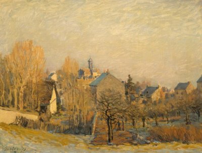 Rauhreif Louveciennesissä tekijältä Alfred Sisley