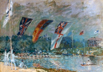 Regatta Moleseyssa, 1874 tekijältä Alfred Sisley