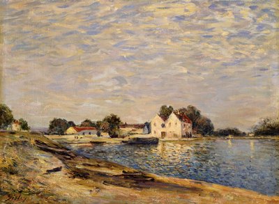 Saint-Mammes, Loingin rannoilla; Saint-Mammes, les Bord du Loing, 1884 tekijältä Alfred Sisley