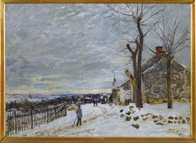 Lunta Veneux-Nadonissa, noin 1880 (maalaus kankaalle) tekijältä Alfred Sisley