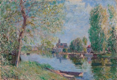 Kevät Moret-sur-Loingissa; Kevät Moret sur Loingissa, 1891 tekijältä Alfred Sisley
