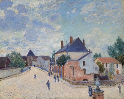 Street in Moret, c. 1890. tekijältä Alfred Sisley
