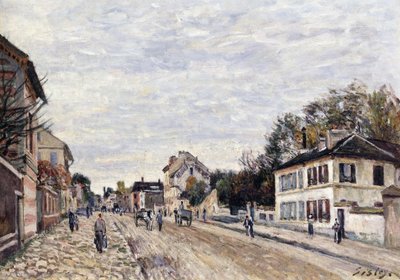 Katukuva Marlyssa, 1876 tekijältä Alfred Sisley