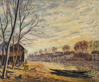 Telakka Matratissa; Chantiers a Matrat, 1889 tekijältä Alfred Sisley