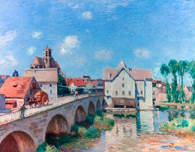 Moretin silta, 1893 tekijältä Alfred Sisley