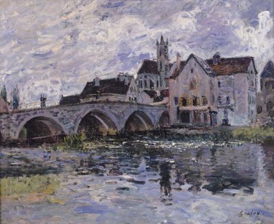 Moret-sur-Loingin silta, 1887 tekijältä Alfred Sisley