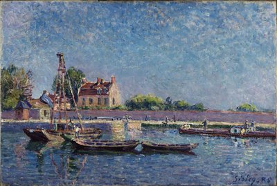 Saint-Mammèsin sulku tekijältä Alfred Sisley