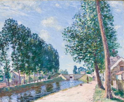 Loing-kanava Moiretissa, noin 1892 tekijältä Alfred Sisley