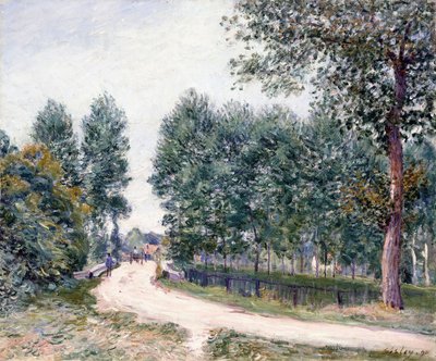 Saint-Mammesin tie - Aamulla tekijältä Alfred Sisley