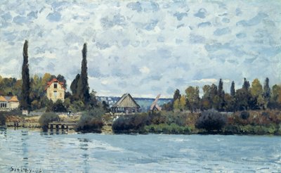 Seine Bougivalissa, 1873 tekijältä Alfred Sisley