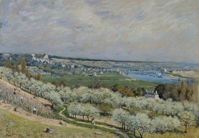 Saint-Germainin terassi keväällä tekijältä Alfred Sisley