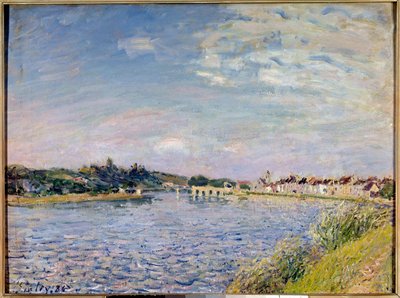 Näkymä Mammesista Loingin maalauksessa Alfred Sisley (1839-1899) 1886 Su. 0,54x0,73 m Dijon, Kuvataidemuseo tekijältä Alfred Sisley