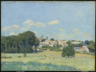 Näkymä Marly-le-Roista, Auringonvaloefekti tai Näkymä Marly-le-Roista: Auringonvalo, 1876 tekijältä Alfred Sisley