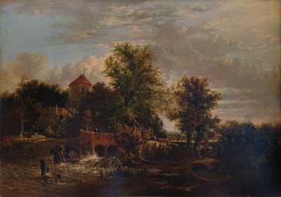 Läntisen joen sulkuportti, c1832 tekijältä Alfred Stannard