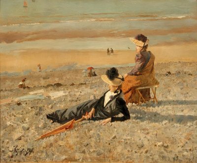 A.Stevens, Ein schöner Tag Le Tréportissa tekijältä Alfred Emile Stevens