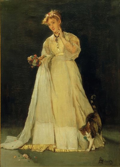 A.Stevens, Ophelia od. Das zerfetzte Bouquet tekijältä Alfred Emile Stevens