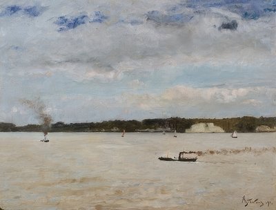 Honfleur Bay. 1891 tekijältä Alfred Emile Stevens