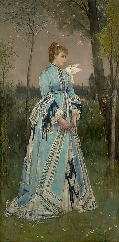 Kevät. 1877 tekijältä Alfred Emile Stevens