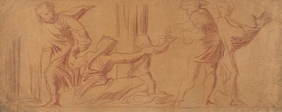 Grupo de Figuras, Criança Mendigando em Centerfinnish tekijältä Alfred Emile Stevens