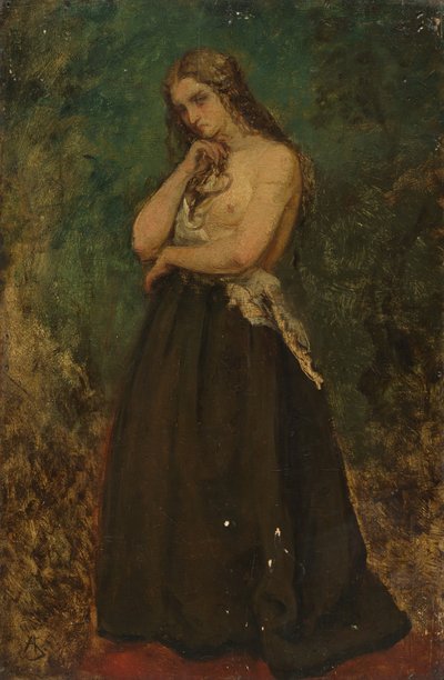 Tutkimus mallista, 1800-luvun loppu - 1900-luvun alku. tekijältä Alfred Emile Stevens