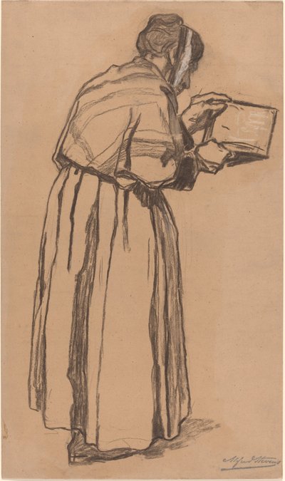 Nainen lukee tekijältä Alfred Emile Stevens