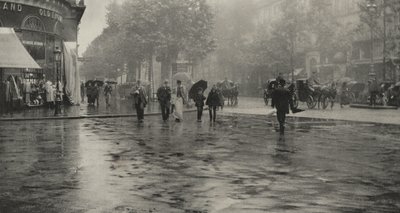 Sateinen päivä bulevardilla – Pariisi tekijältä Alfred Stieglitz