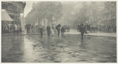 Märkä päivä Boulevardilla, Pariisissa tekijältä Alfred Stieglitz