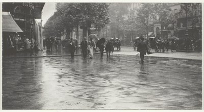 Märkä päivä Boulevardilla, Pariisissa tekijältä Alfred Stieglitz