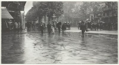 Märkä päivä Boulevardilla, Pariisi, 1894, painettu 191832. tekijältä Alfred Stieglitz