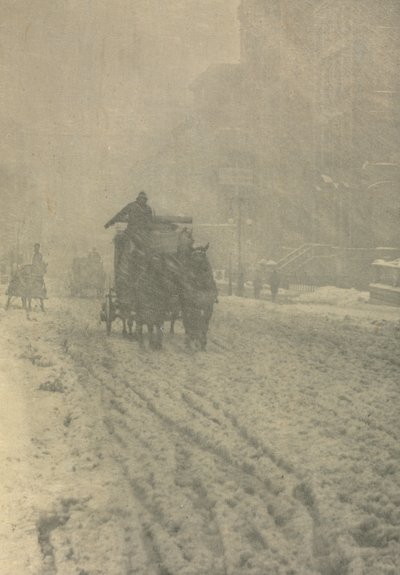 Kameratyö: Talvi - Fifth Avenue, 1892. tekijältä Alfred Stieglitz