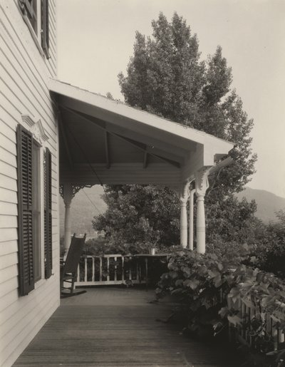 Talo, lehdet ja puu tekijältä Alfred Stieglitz