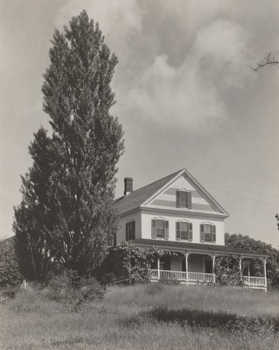 Talo kukkulalla, Lake George tekijältä Alfred Stieglitz
