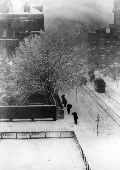 New York, Straßenbild / Kuva 1907 tekijältä Alfred Stieglitz