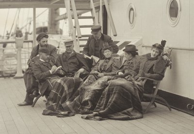 Sime Herrmann, herra ja rouva Mann, tohtori Brown, herra McGibbon, neiti Linthicum ja Emmy – Bourgogne-laivalla 5.–14. toukokuuta 1896 tekijältä Alfred Stieglitz