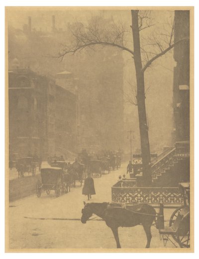 [The Street - julisteen suunnittelu] tekijältä Alfred Stieglitz