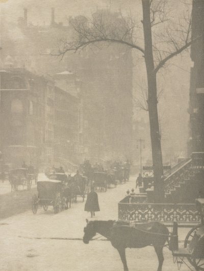 The Street, Suunnittelu julisteelle (syväpaino) tekijältä Alfred Stieglitz