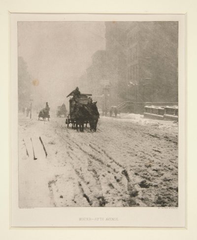 Talvi - Fifth Avenue tekijältä Alfred Stieglitz