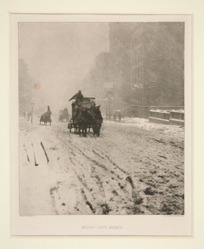 Talvi – Fifth Avenue tekijältä Alfred Stieglitz