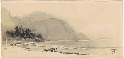 Vene rannalla tekijältä Alfred Thompson Bricher